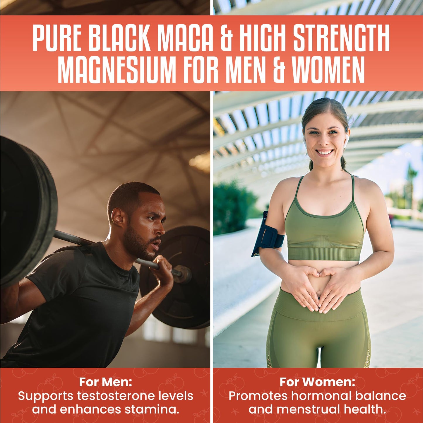 Maca Root & Magnesium Glycinate 60ml - Liquid Drops for Sleep, Energy & Hormone Balance - 2000mg Maca, 1000mg Magnesium per 2ml