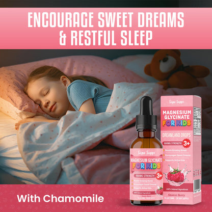 Magnesium Glycinate for Kids 30ml – Snooze Berry | Gentle Liquid Formula to Support Rest and Relaxation | Easy-to-Use Dropper | Magnesium Sleep Drops | Supplement for Kids Sleep- Baby & Toddlers