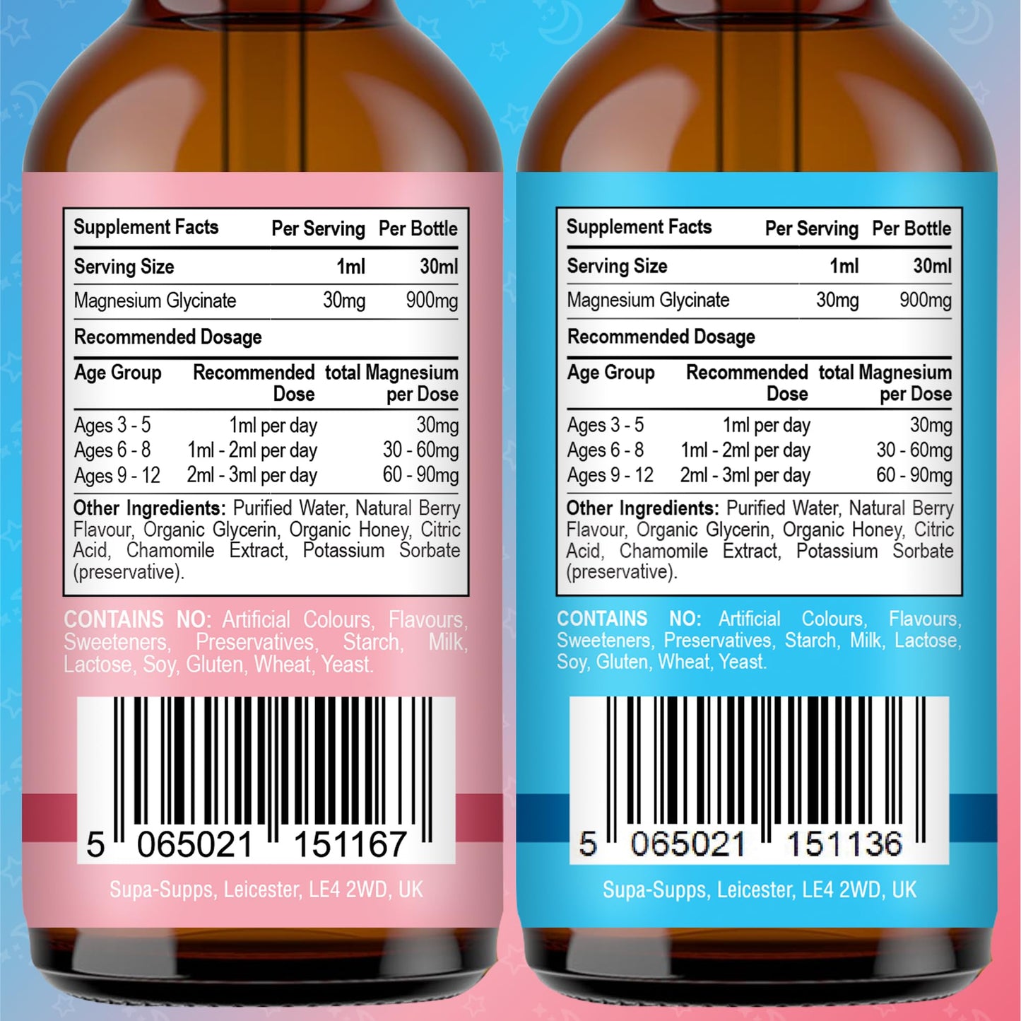 Magnesium Glycinate for Kids 30ml - Pack of 2 | Gentle Liquid Formula to Support Rest and Relaxation | Easy-to-Use Dropper | Magnesium Sleep Drops | Supplement for Kids Sleep- Baby & Toddlers