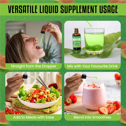 Magnesium Glycinate Liquid 60ml Watermelon Energy & Vitality Support Supa Supps 3-in-1 Magnesium Glycinate complex supports energy and daily wellbeing, Watermelon flavour