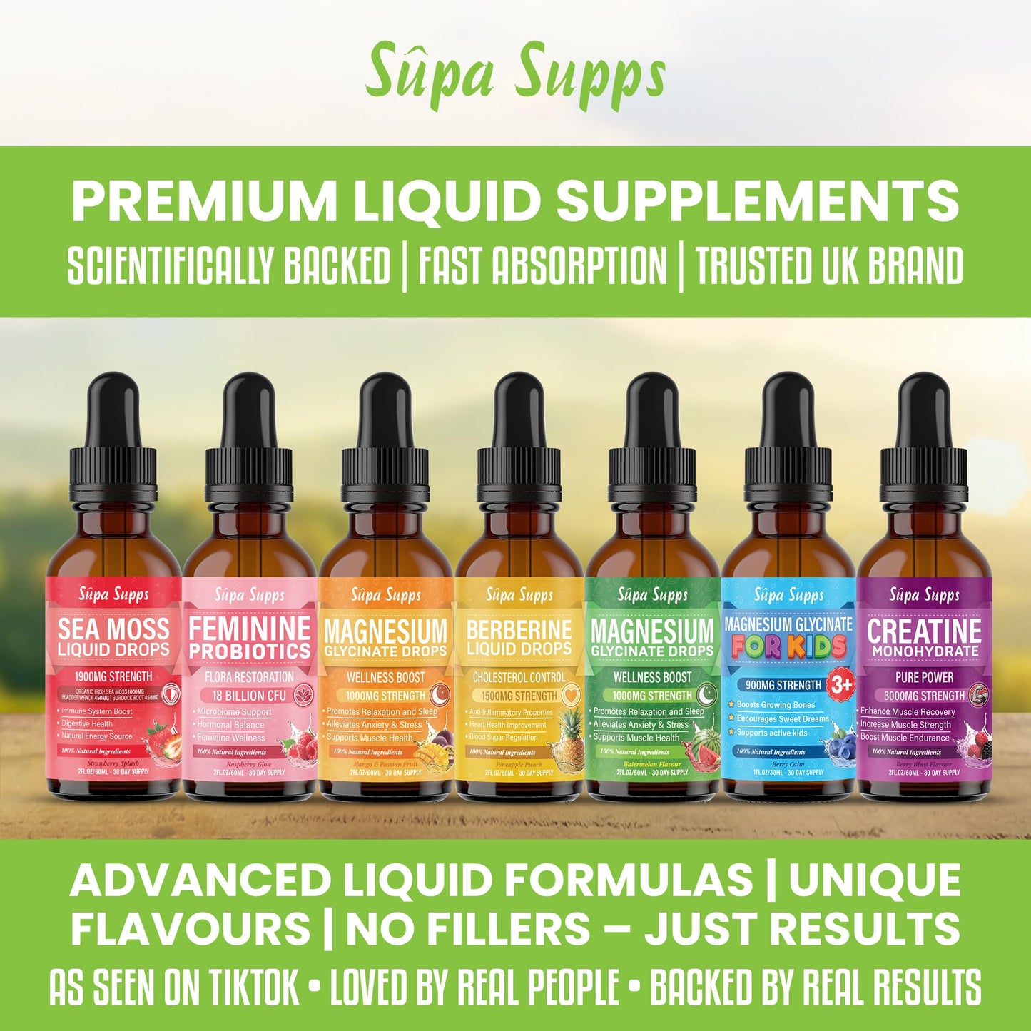 Magnesium Glycinate Liquid 1000MG – Liquid Magnesium Glycinate Drops with Trace Minerals – High Absorption, Supports Sleep, Relaxation, Nerve & Muscle Function – Watermelon Flavour Supplement 60ml