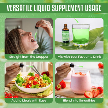 Perimenopause Liquid 60ml - Pear & Chamomile Flavour, Menopause Supplements with Red Clover & B Vitamins - Supports Hormonal Balance & Mood - Perimenopause Supplements, Pre Menopause Health Supplement